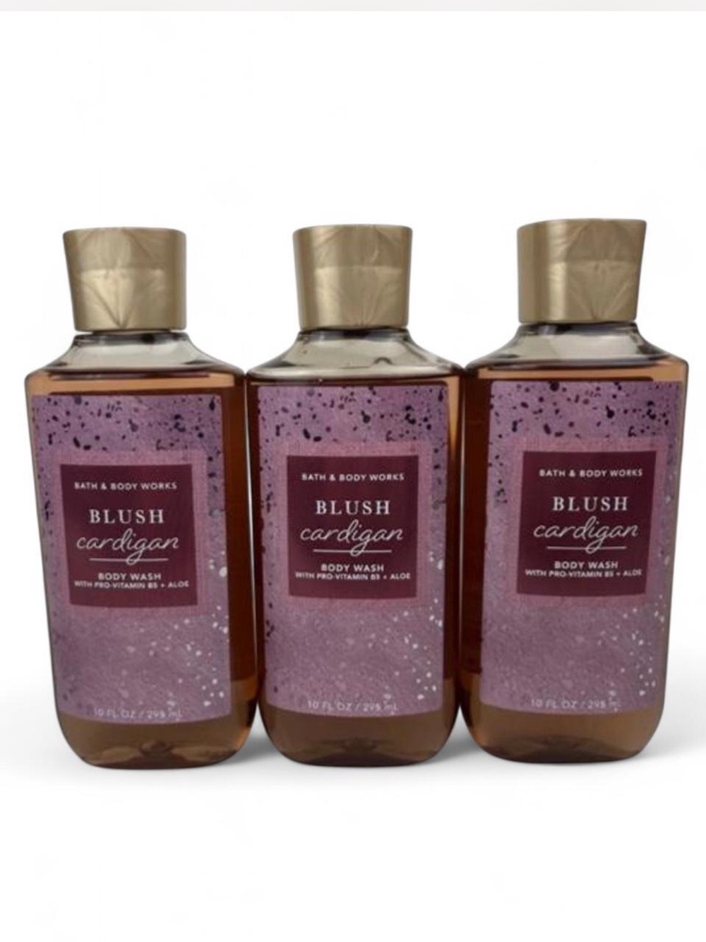 Lot of 3 Bath & Body Works Blush Cardigan Body Washes Shower Gel Full Size
